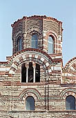 Nessebar - Christ Pantocrator Church, the decorated drum of the dome 